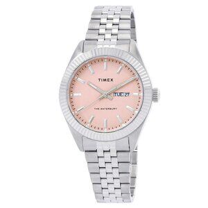 NWT Authentic Timex Waterbury Quartz Pink Dial Men's Watch